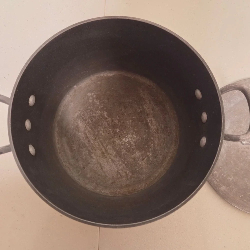 Magnalite GHC 7 Quart Stock Pot with Lid Anodized Aluminum USA Made 6.6L Gray